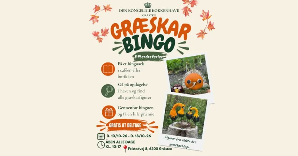 Pumpkin Bingo in the Royal Kitchen Garden